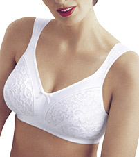 18 Hour Satin Lace Comfort Strap Bra